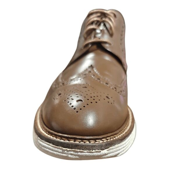 TRASK Italian Made Leather Lace-Up Wingtip Oxford Size 12.5M main image 8